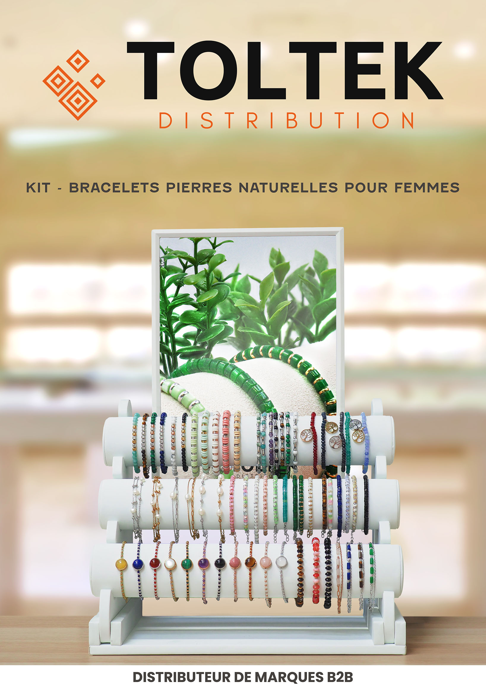 Kit bracelets pierres naturelles pour femme - Toltek